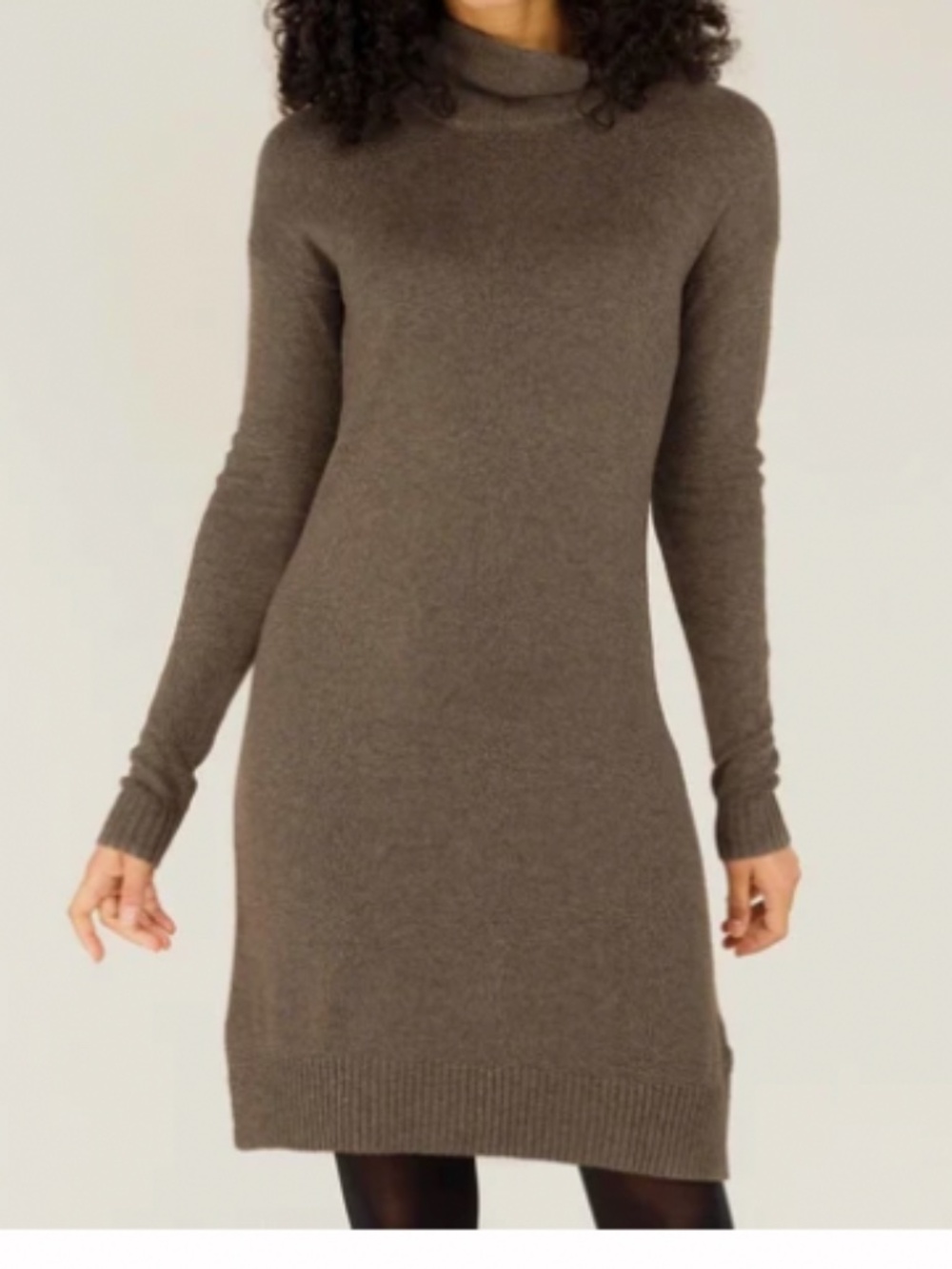 Sherpa Lhakpa Mock Neck Sweater Dress-M